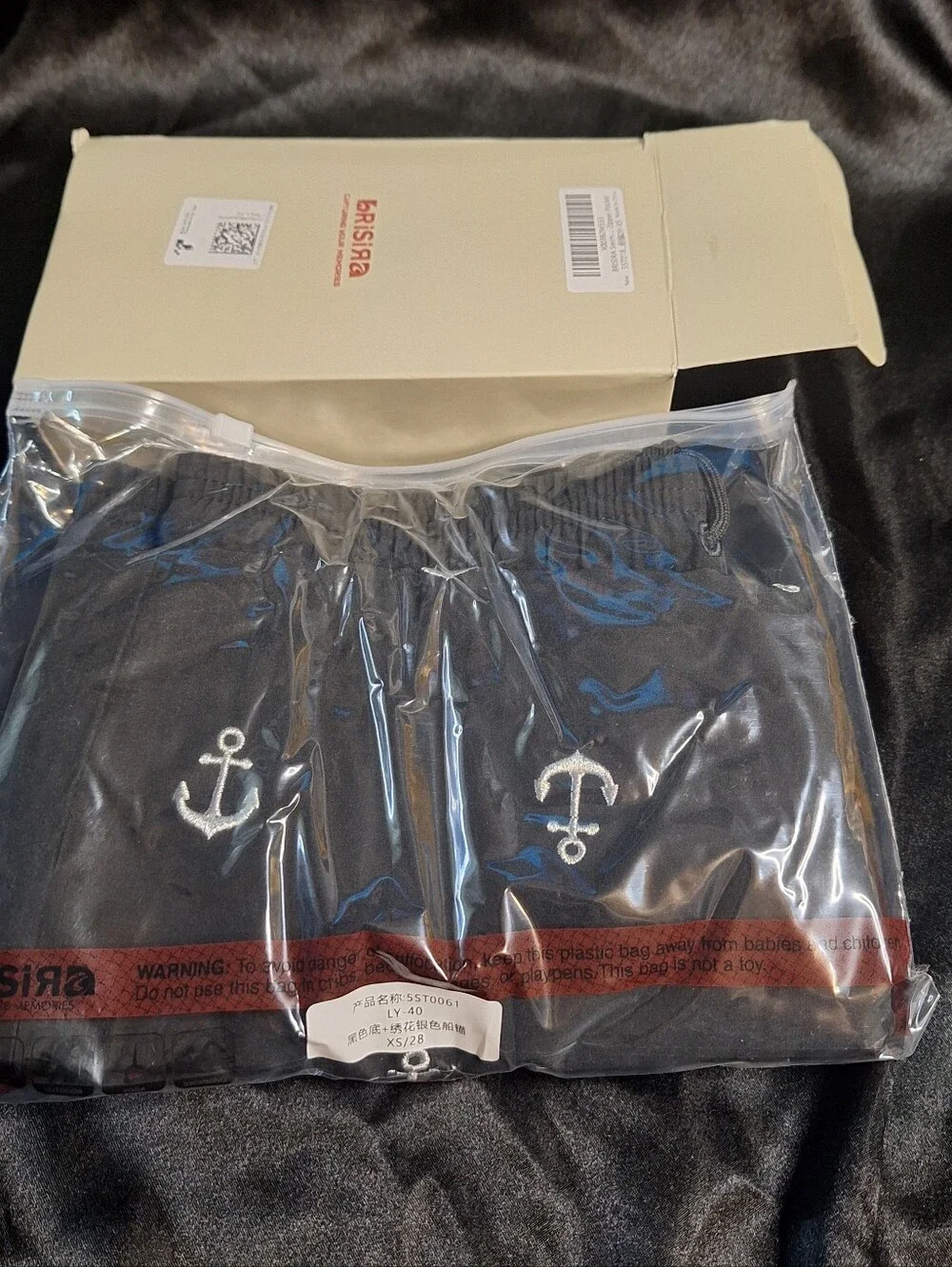 New Brisira Black Anchor Swim Suit~5
